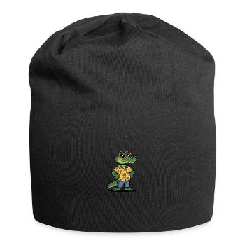 Alligator Funny Summer - Jersey Beanie - black - Front