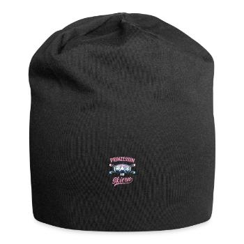 Skifahrerin Skifahren Apres Ski Skibrille - Jersey-Beanie - Schwarz - Vorne