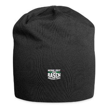 Gartenfreunde Rasenflüsterer Platzwart Geschenk - Jersey-Beanie - Schwarz - Vorne