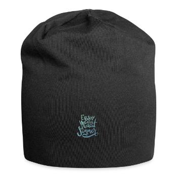 Sommer - Jersey-Beanie - Schwarz - Vorne