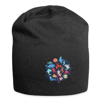 Pêche pêche poisson idée cadeau - Bonnet en jersey - noir - Devant