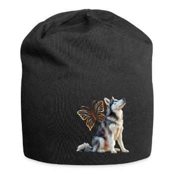 Husky - Jersey-Beanie - Schwarz - Vorne