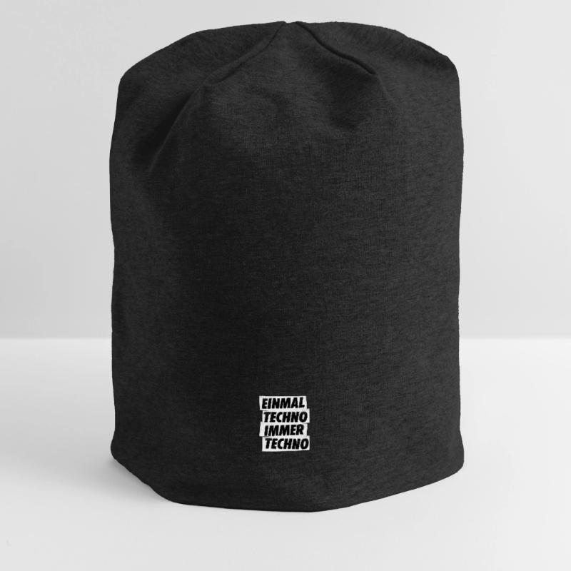 EINMAL TECHNO IMMER TECHNO Jersey-Beanie