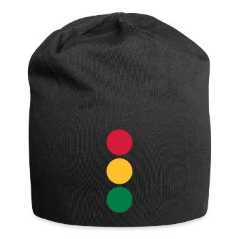 Ampel - Auto - Jersey-Beanie - Schwarz - Vorne