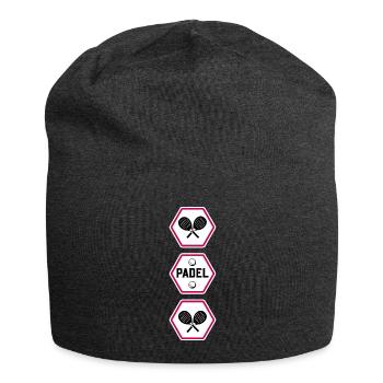 padel padel-tennis paddle padle - Jersey Beanie - charcoal grey - Front