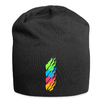 Fire neon - Jersey Beanie - black - Front