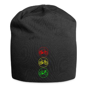 feux de circulation à vélo - Bonnet en jersey - noir - Devant