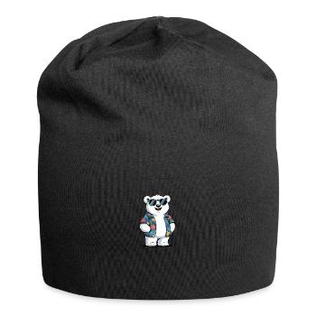Lustiger Sommer Eisbär - Jersey-Beanie - Schwarz - Vorne