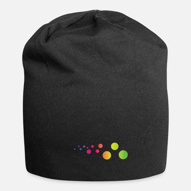 rainbow bubbel - Jersey-Beanie - Schwarz