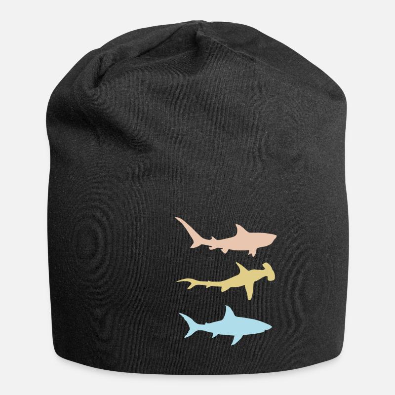Haie - Jersey-Beanie - Schwarz