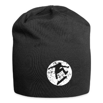 Skaten Skateboarding Mond Moon - Jersey-Beanie - Schwarz - Vorne