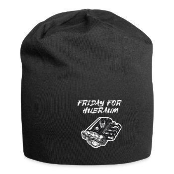 Friday for Hubraum | Gegenbewegung - Autofahrer - Jersey-Beanie - Schwarz - Vorne