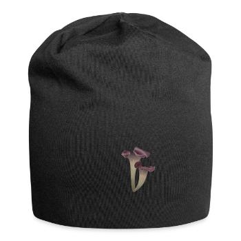 Chanterelle Trumpet chanterelle mushroom mushrooms - Jersey Beanie - black - Front