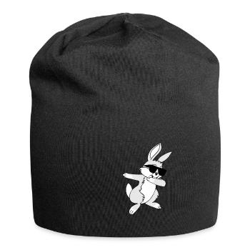 Dabbing Bunny Hip Hop Easter Easter Bunny Gift - Jersey Beanie - black - Front
