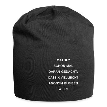 Maths blague école professeur mathématiques - Bonnet en jersey - noir - Devant