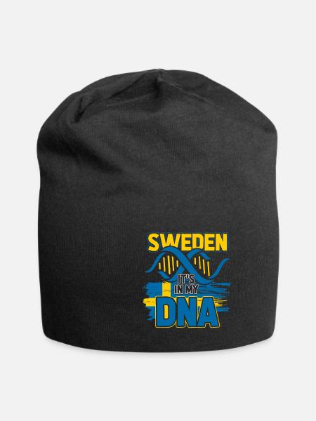 Schweden ist in meiner DNA - Jersey-Beanie - Schwarz