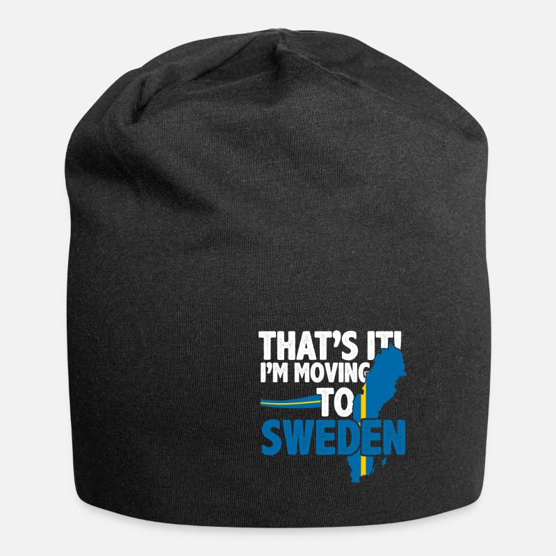 Suède - Bonnet en jersey - noir