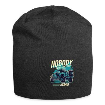 Niemand kümmert sich um Ihren Hybrid 4-Rad-Antrieb - Jersey-Beanie - Anthrazit - Vorne