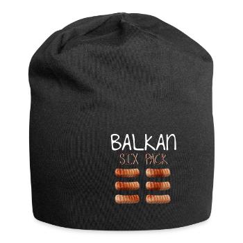 Balkan Six Pack - Balkan Style for the man of honor - Jersey Beanie - black - Front