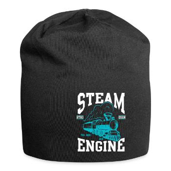 Lokomotive Retro - Jersey-Beanie - Schwarz - Vorne