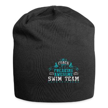 Swim - Coach team swim water sports gift - Jersey Beanie - black - Front