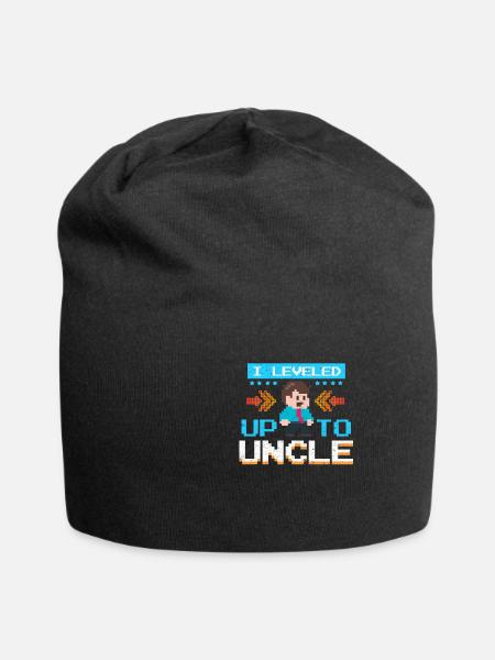 Uncle Gamer niece nephew gambling family gift - Jersey Beanie - black