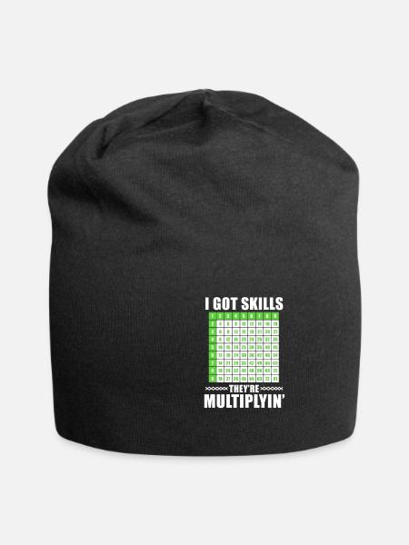 Math math - Jersey Beanie - black