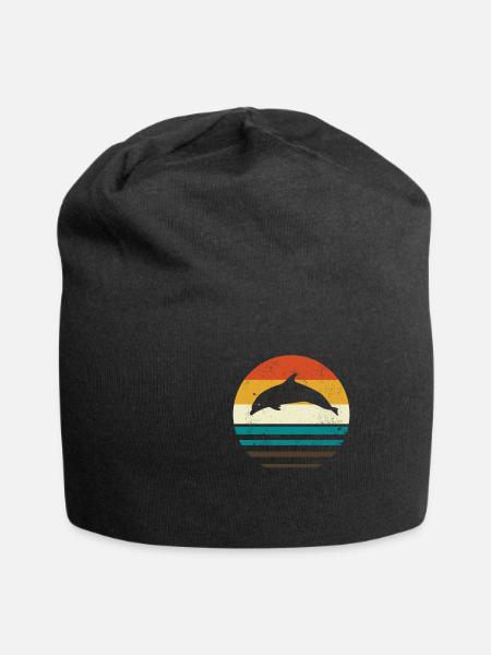 dolphin - Jersey Beanie - black