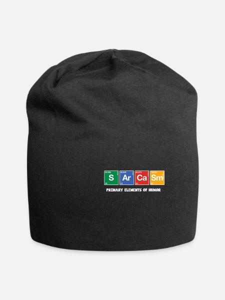 sarcasm - Jersey Beanie - black