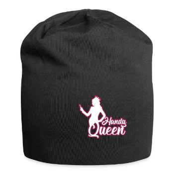 MOBILE PHONE QUEEN - Jersey Beanie - black - Front