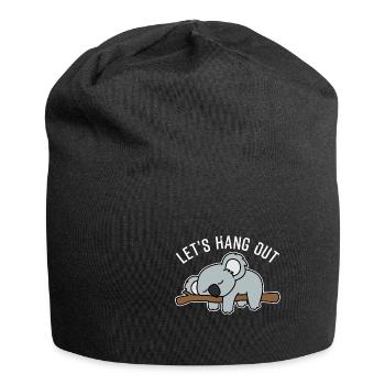 Cute Koala Let's Hang Out Koala Gift - Jersey Beanie - black - Front