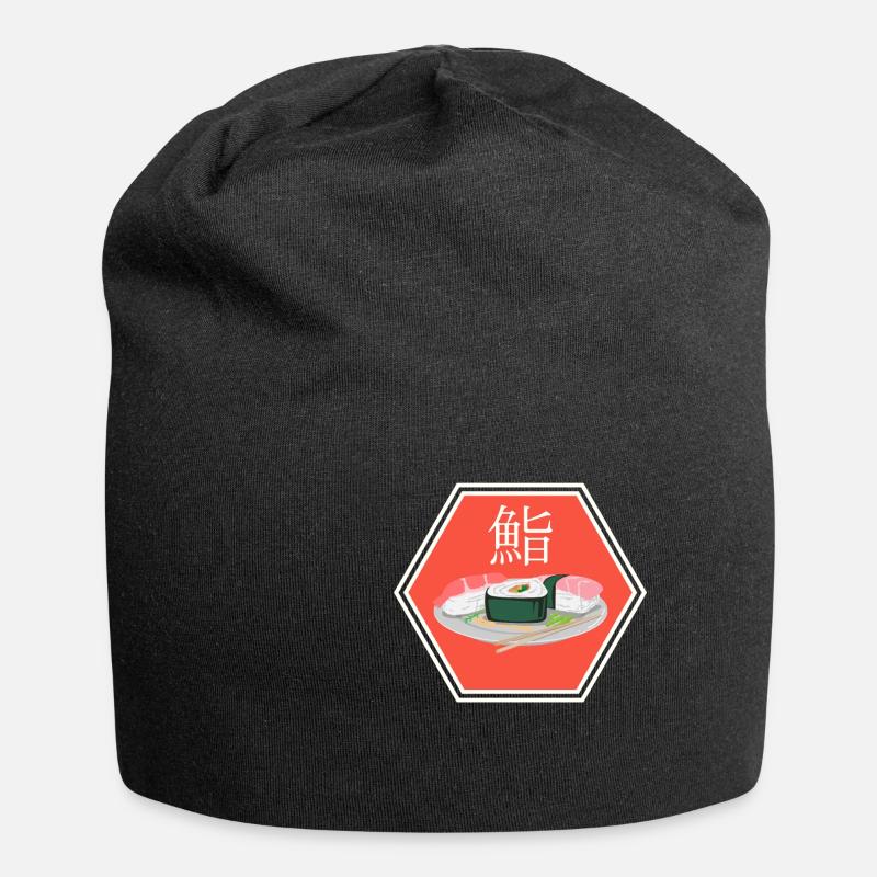 Sushi Japan - Jersey Beanie - black