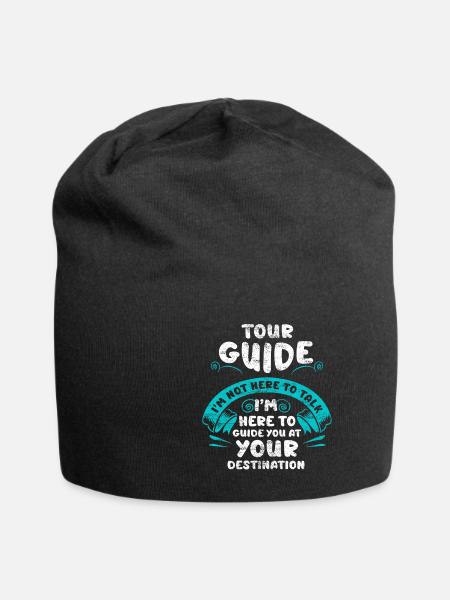 Les guides touristiques - Bonnet en jersey - noir