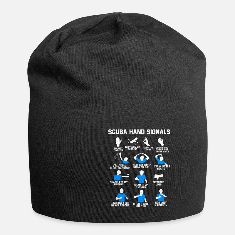 Tauchen - Jersey-Beanie - Schwarz