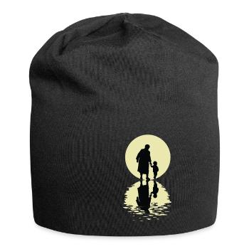 The Grandmother And The Moon - Jersey-Beanie - Schwarz - Vorne