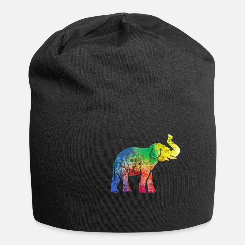 Elefant Elefant - Jersey-Beanie - Schwarz
