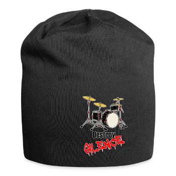 Drummer - Schlagzeug - Destroy Silence - Jersey-Beanie - Schwarz - Vorne