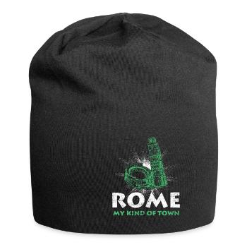 Rom - Jersey-Beanie - Schwarz - Vorne