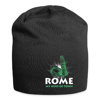 Rom Italien Vatikanstadt Hauptstadt Geschenkidee - Jersey-Beanie - Schwarz - Vorne
