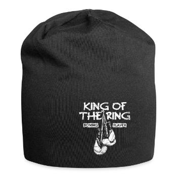 Boxing Boxer Martial Arts Boxing Glove Gift Idea - Jersey Beanie - black - Front