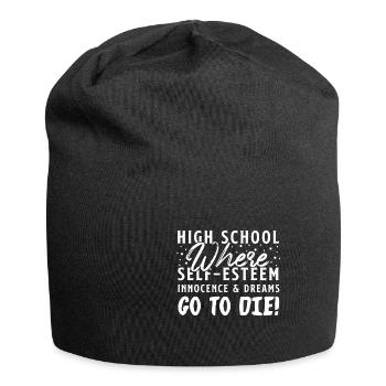 High School motto - Jersey Beanie - black - Front