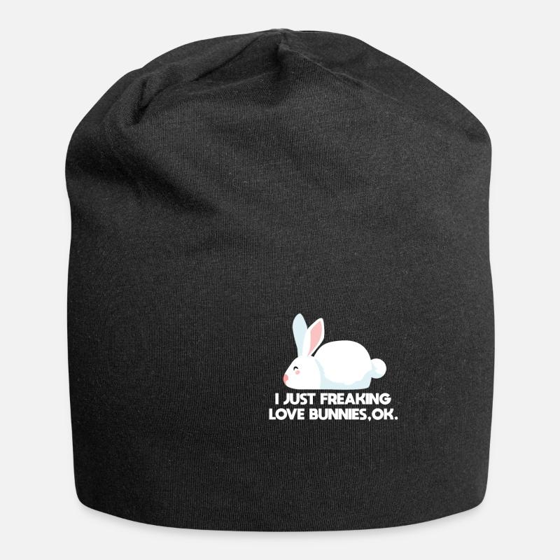 Hase - Jersey-Beanie - Schwarz