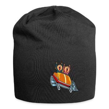 Achterbahn Fahrgeschäft Themenpark Rummel Geschenk - Jersey-Beanie - Schwarz - Vorne