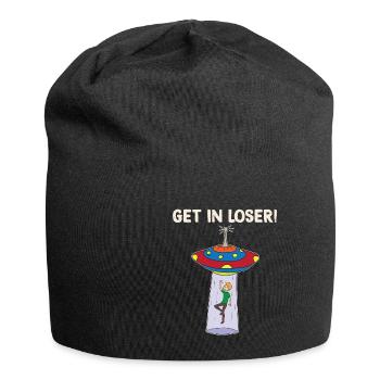 Get In Loser Alien Ufo Alien Gift - Jersey Beanie - black - Front