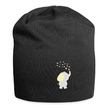 Eléphant - Bonnet en jersey - noir - Devant