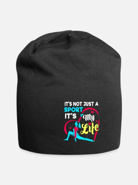 Gymnastik Handstand Turnen Kunstturnen Geschenk - Jersey-Beanie - Schwarz