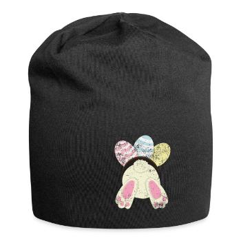 Ostern - Jersey-Beanie - Schwarz - Vorne