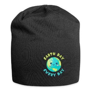 Jour de la Terre Jour de la Terre protège l'environnement - Bonnet en jersey - noir - Devant