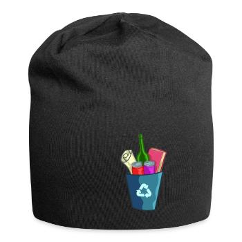 Recyclage Protection de l'environnement Cadeau Mondial Sauver l'environnement - Bonnet en jersey - noir - Devant