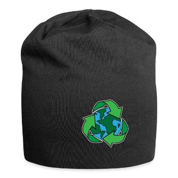 Recyclage Protection de l'environnement Cadeau Mondial Sauver l'environnement - Bonnet en jersey - noir - Devant
